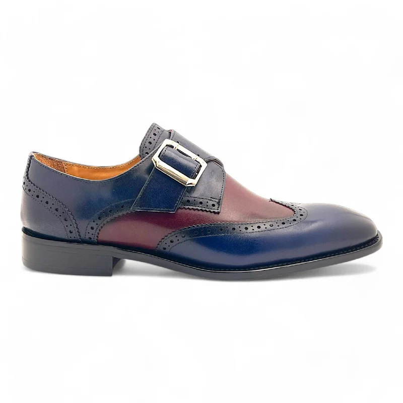 Single Monk Strap Leather Shoe