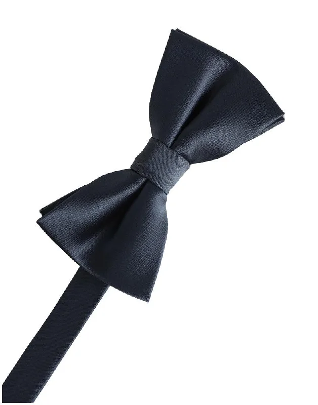 Steel Blue Eternity Bow Tie