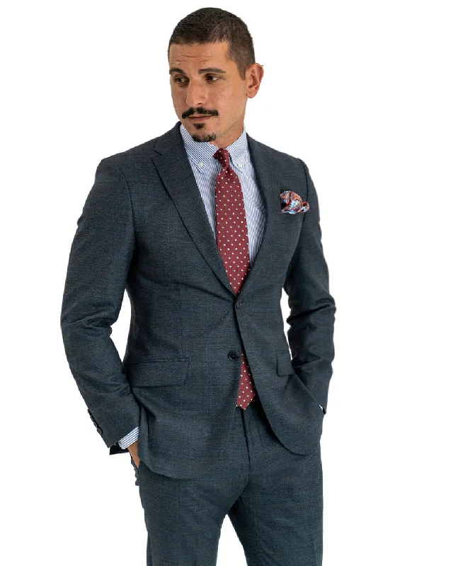 Charcoal Stretch End on End Suit