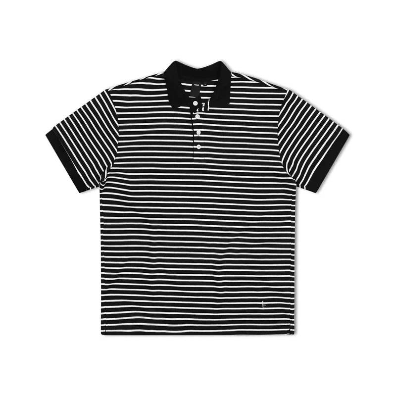 Former Uniform Striped Men's S/S Dress Shirt - Black/White