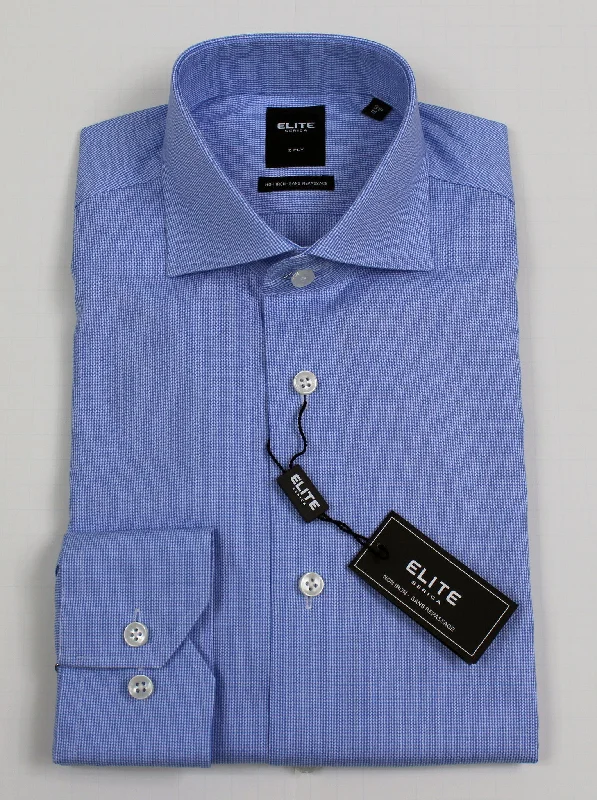 SERICA ELITE SLIM MID BLUE MICRO GINGHAM