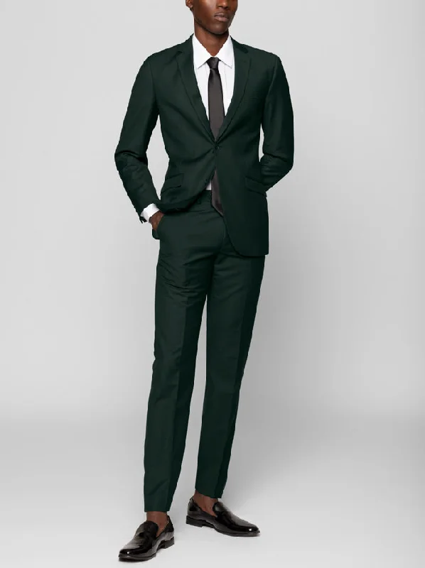 Forest Green Two Button Suit