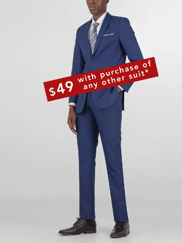 Royal Blue Two Button Suit