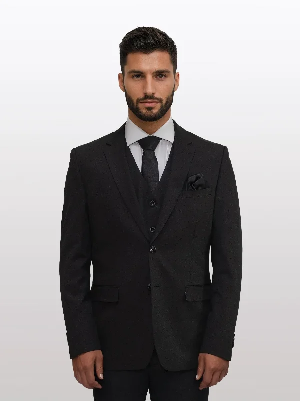 Black Men's Slim-Fit Suit Separates Jacket by Karako's Suits