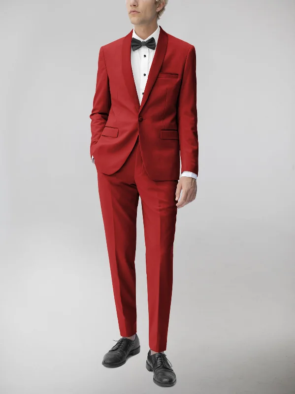 Red Tuxedo with Shawl Lapel (Clearance)