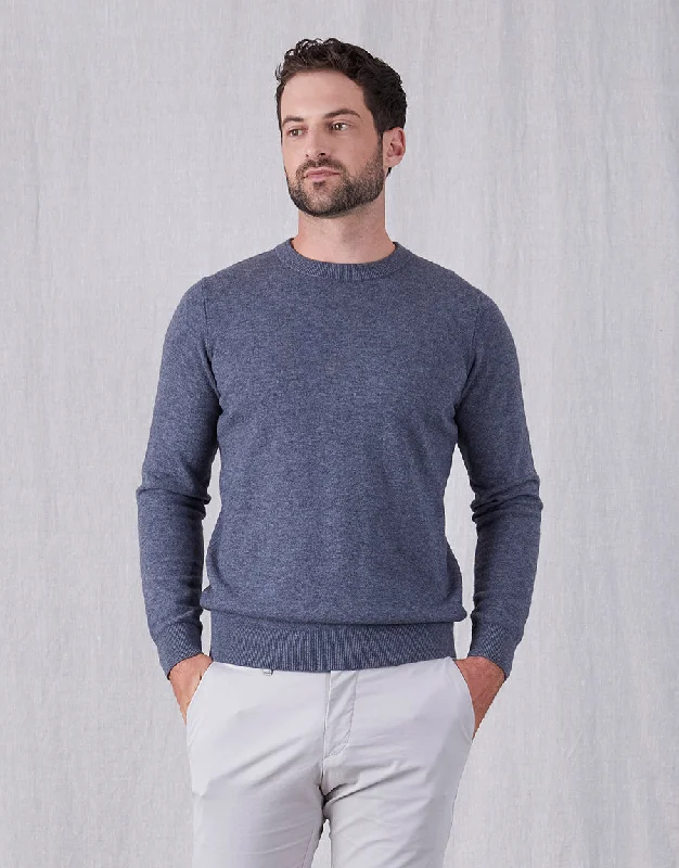 Naseby Grey Crew Neck Jersey