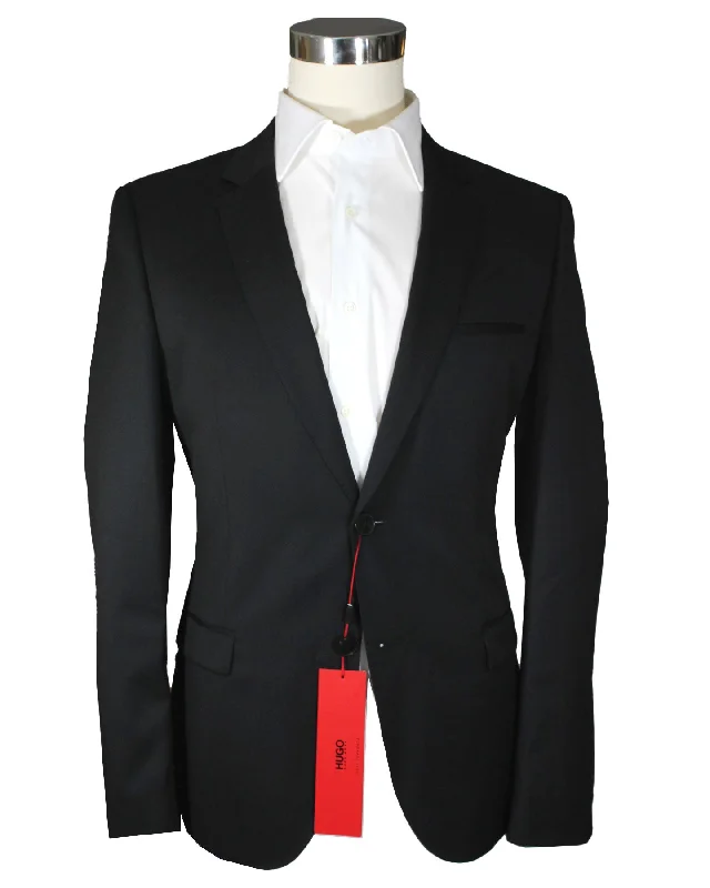 Hugo Boss Sport Coat Black - Wool Blazer EU 50 / US 40 L Slim Fit SALE