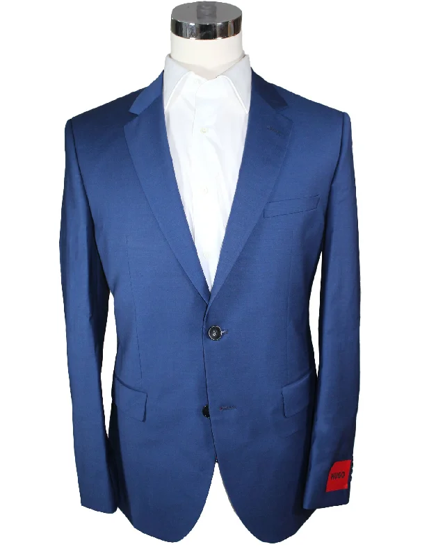 Hugo Boss Sport Coat Royal Blue HUGO Regular Fit- Wool Blazer EU 54 / US 44