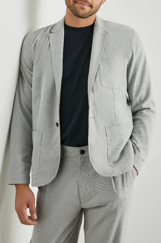 IDRIS BLAZER - SOFT GREY MELANGE