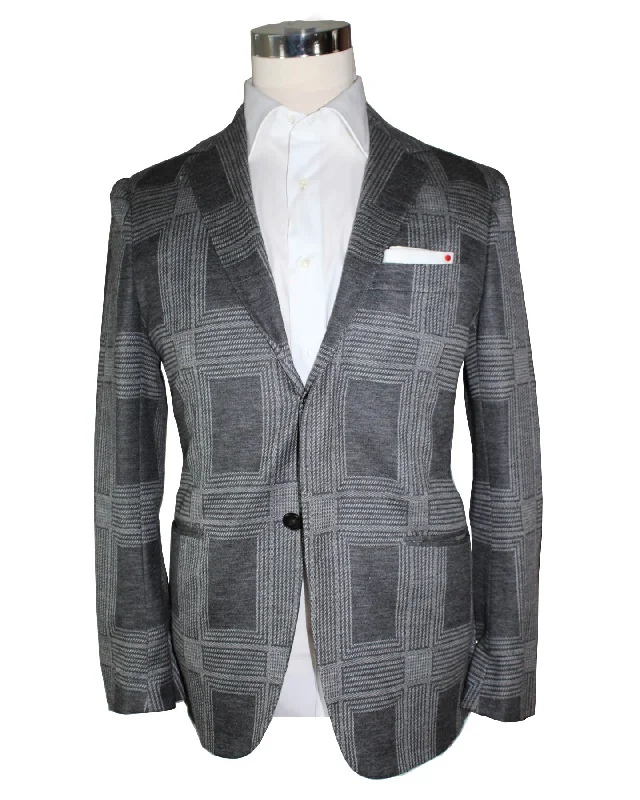 KNT Kiton Sport Coat Gray Cashmere Blend Blazer EUR 54/ US 43 R REDUCED - SALE