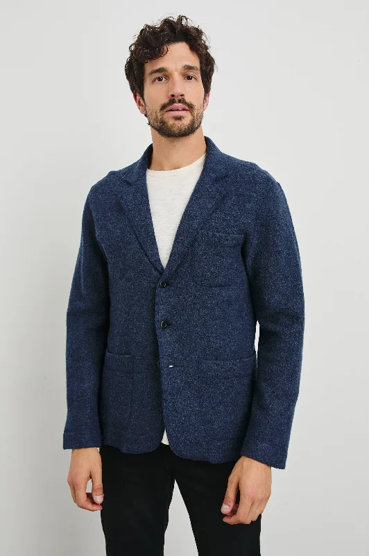 PIERRE BLAZER - BLUE MELANGE