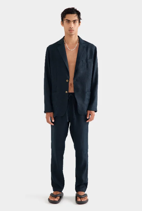 Unlined Blazer - Navy