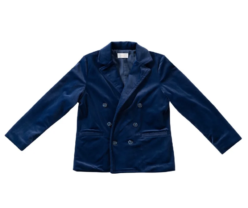 Kipp Navy Velvet Blazer